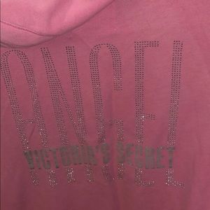 Victoria Secret Angel Pink Zip Up Hoodie
